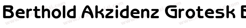 Berthold Akzidenz Grotesk BE MdCn字体转换